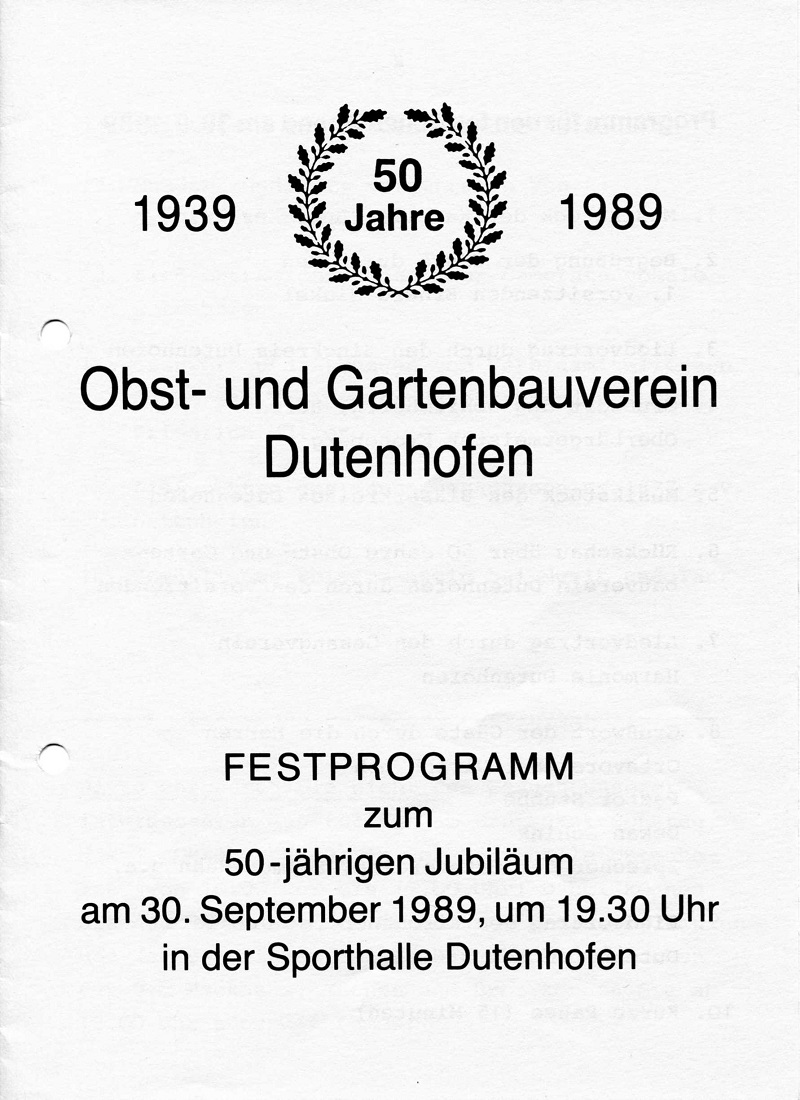 Festschrift vom 50.