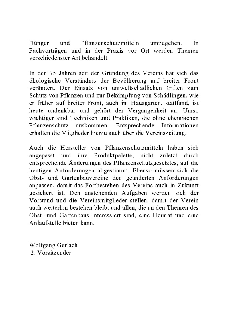 Festschrift vom 75.